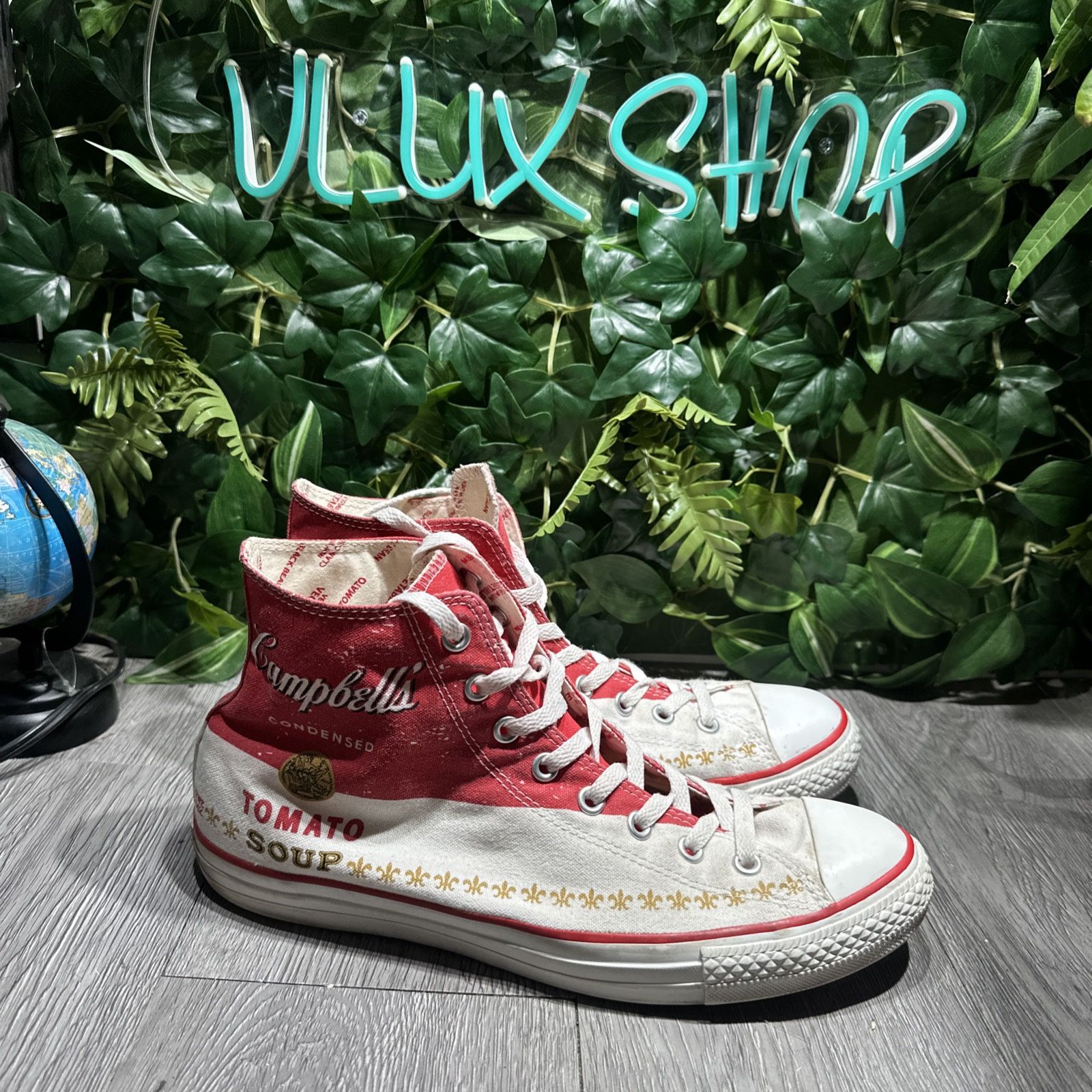 CONVERSE × ANDY WARHOL Mens Size 10 Campbells Tomato Soup All Star
