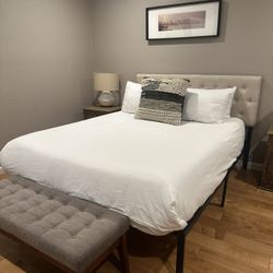Queen Bed Frame With Headboard 