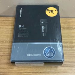 AKG P4 INSTRUMENT DYNAMIC MICROPHONE.