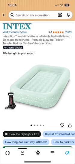 Kids Travel Air Mattress