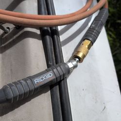 Ridged 50' hose with a bevel swivel