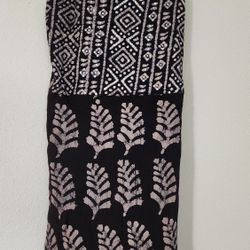 Pepper Tree Bejeweled Black Dress Skirt