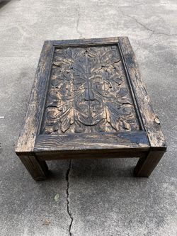 Coffee please Table Needs Repainting Very Detail Woodwork