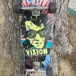Original Vision Psycho Stick W/ OG Invader Trucks