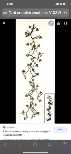 Wine rack wall mount 4 bottle.