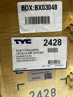 04 Corolla Radiator 