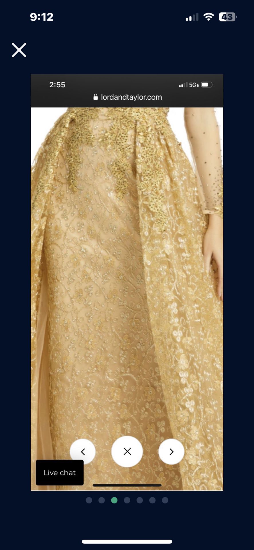 Prom Gold Dress