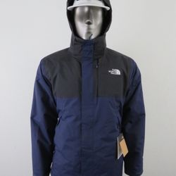 Mens The North Face Monte Bre (Lonepeak) 3 in 1 Tri Climate Hooded Jacket Navy