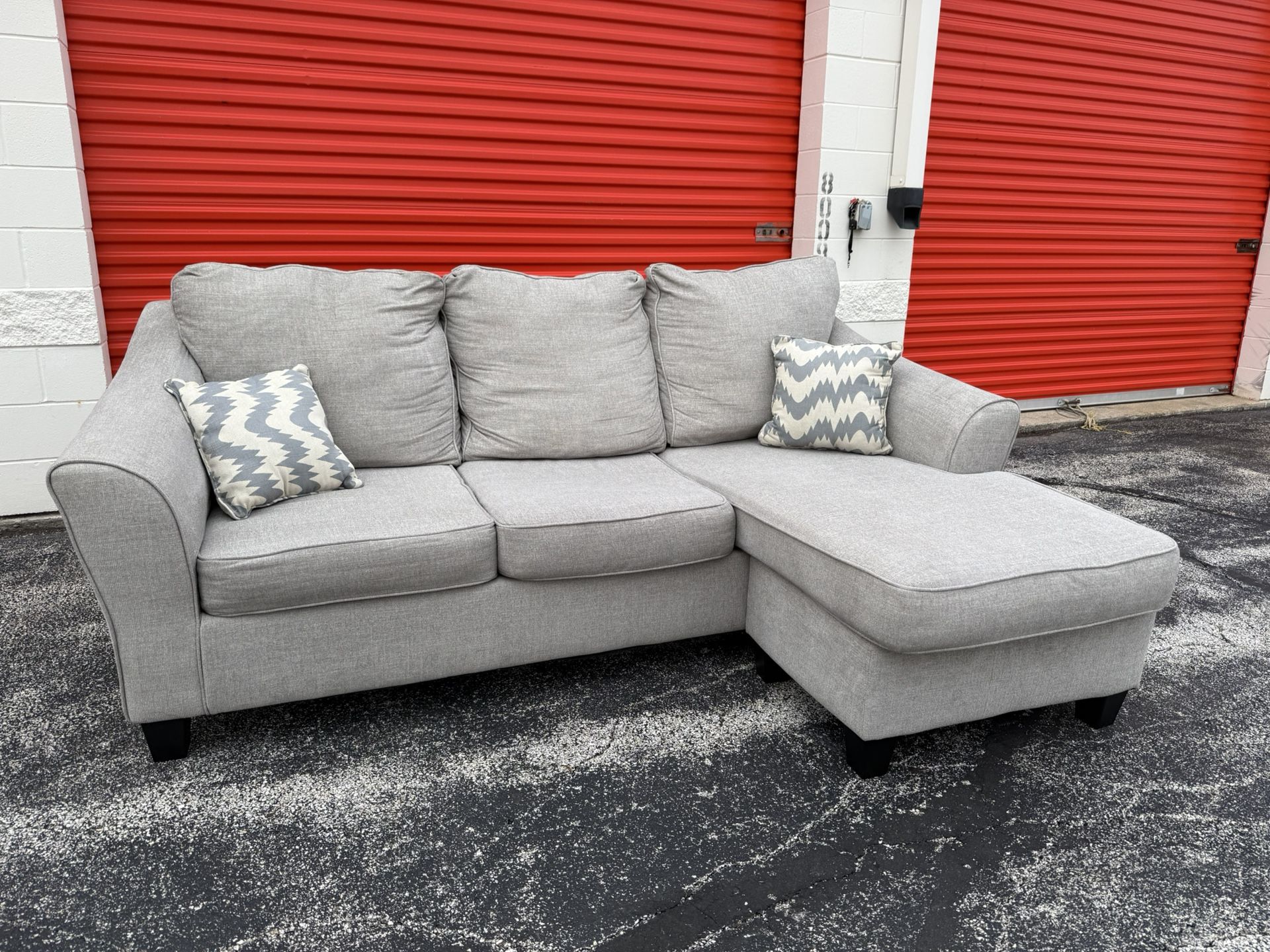 Ashley Furniture - Gray Reversible Sectional Couch! ***Free CurbSide Delivery***