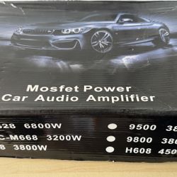 🔊 6800W Car Audio Amplifier (Wudi WD628) – Brand New 🔥