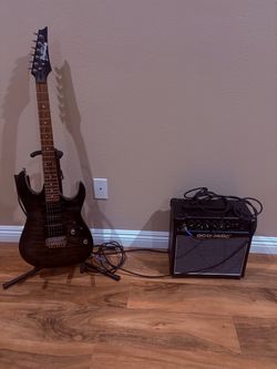 Ibanez Electric Guitar with Acoustic Amp