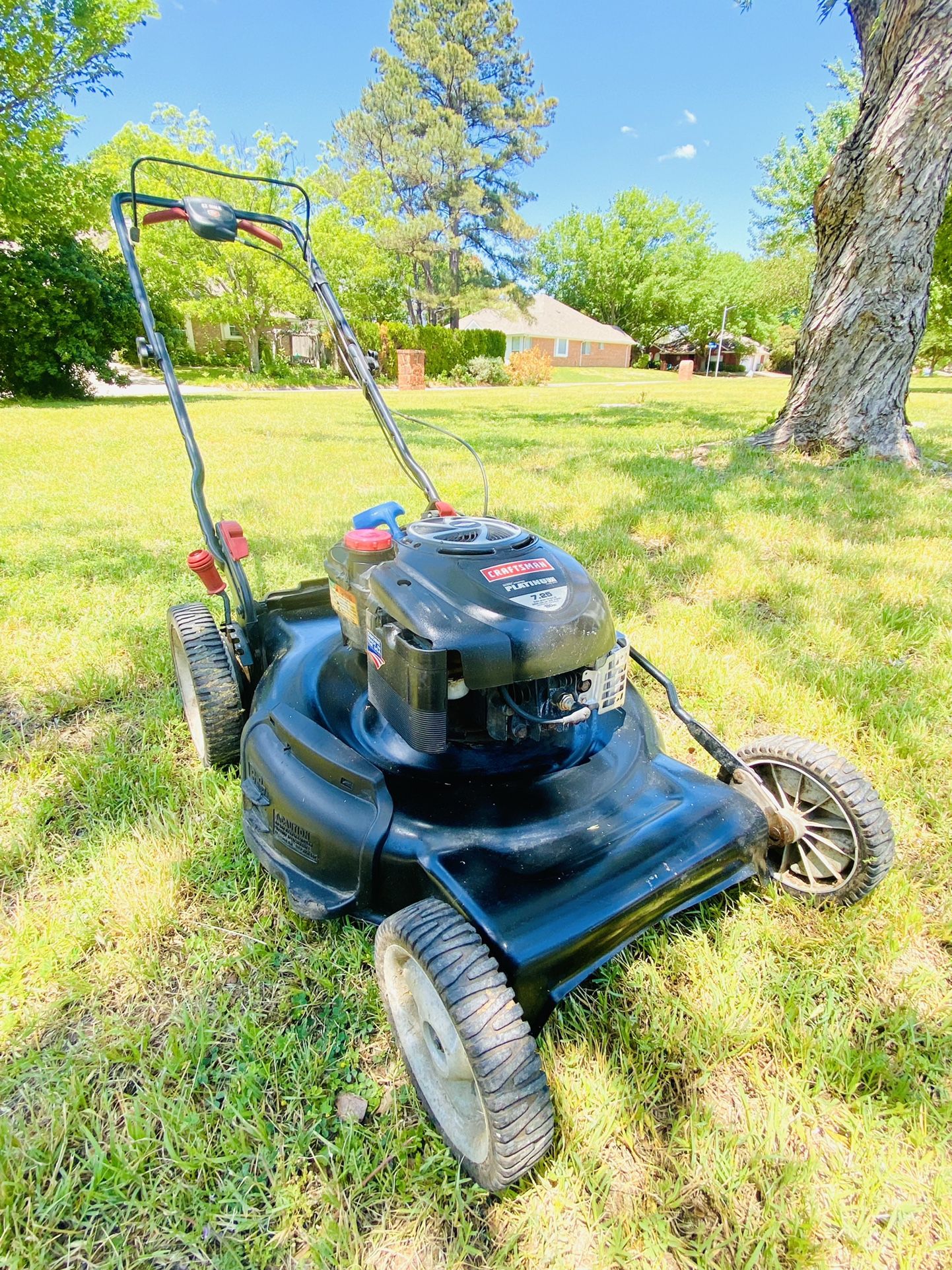 Craftsman 22 7.25HP Self Propelled Lawn Mower NO BAG for Sale in Arlington TX OfferUp