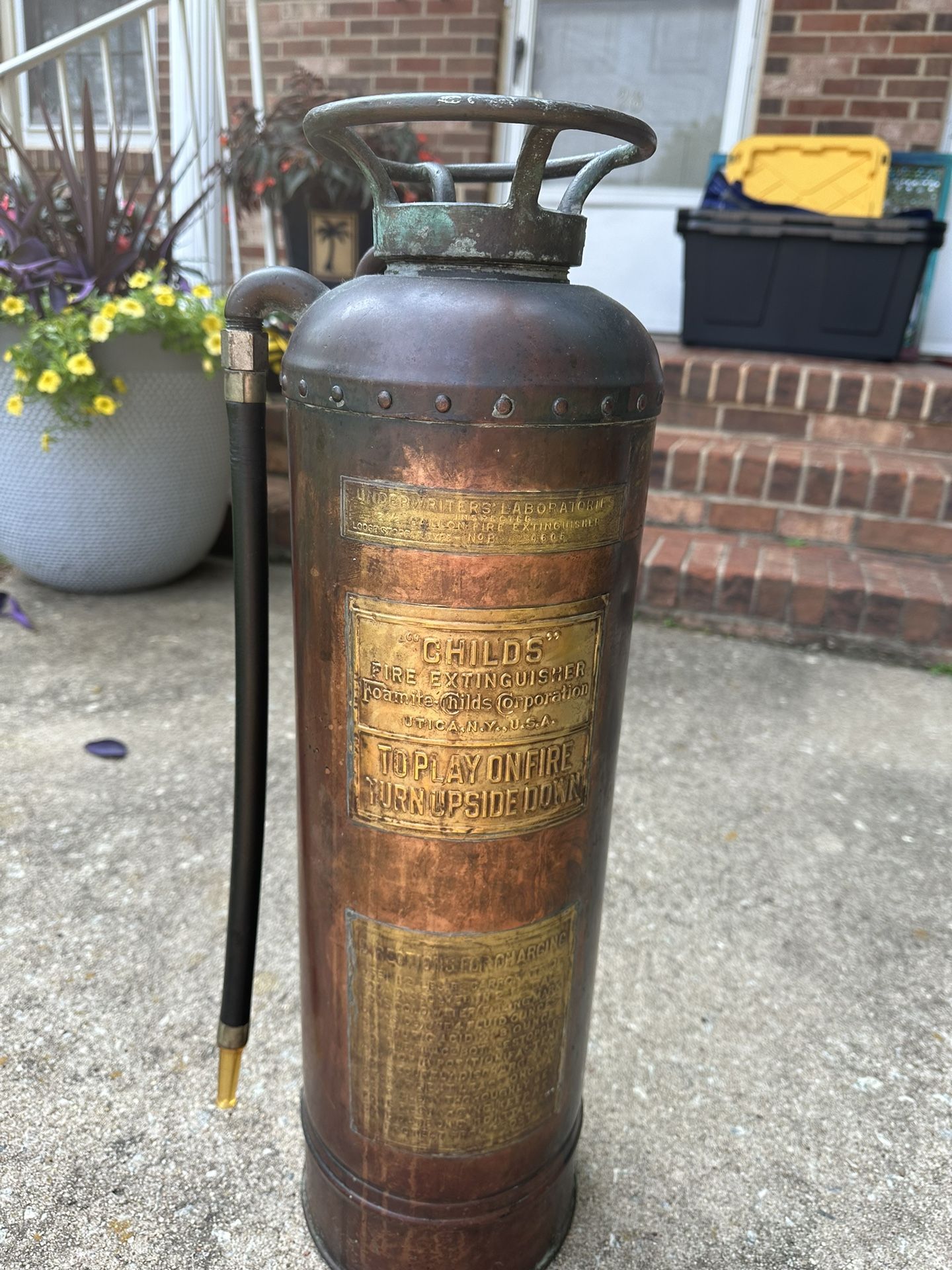 Copper Fire Extinguisher