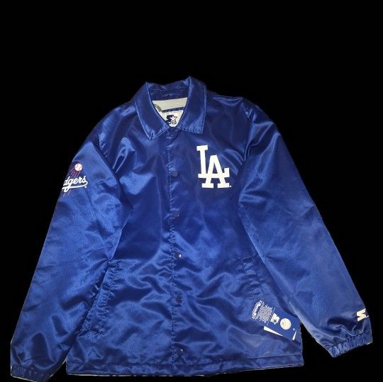 Los Angeles Dodgers Royal Blue Ice Cube Starter Coaches Jacket (Size M)