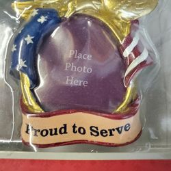 Proud To Serve Photo Ordament 