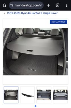 Accessories 2019-2023 Hyundai Santa Fe Cargo Cover
(Trunk Privacy Cover)
