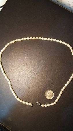 New, 40 Genuine Fresh Water Pearl Necklaces, 3-4 mm X 18" fresh water pearl necklaces for $50.00