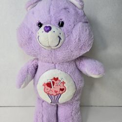 CARE BEAR 2017 Ice Cream Milkshake Hearts 13" Lavender Purple Plush