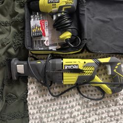 Ryobi Corded Sawzall And Drill