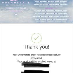 (2) DreamState Friday Portion Only 