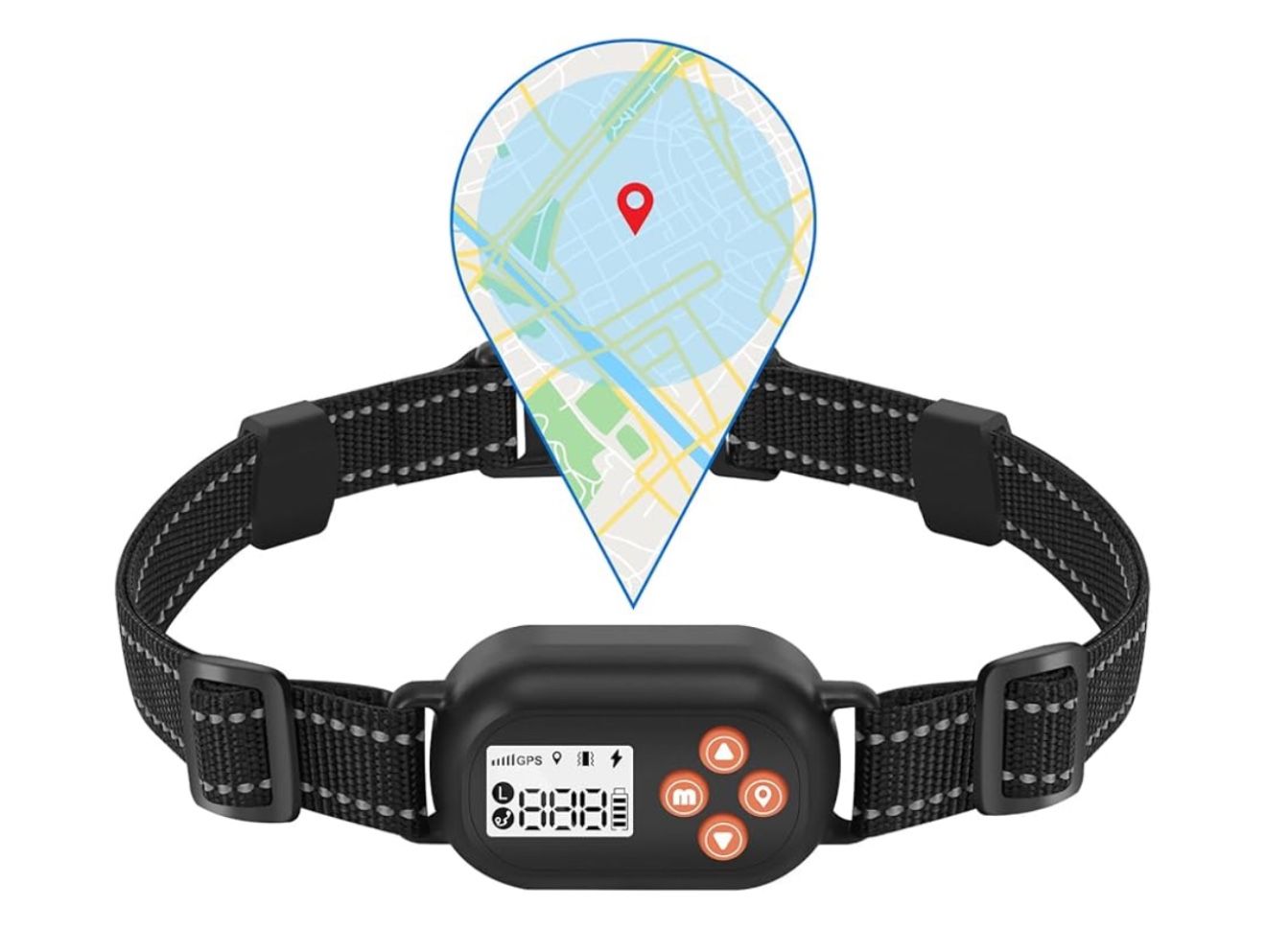 GPS Wireless Dog Fence, Pet Electric Containment System, IPX6 Waterproof/Rechargeable Collar, Beep/Vibration/Shock Correction Mode, for Dogs Over 10 L
