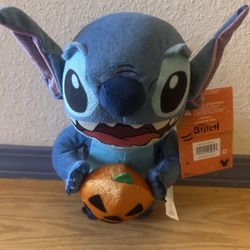 Disney 13 in Lilo & Stitch with Jack O Lantern Animated Waddler Plush NWT