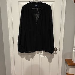 Gap Xl Ladies Blouse, Chiffon Like New With Tags