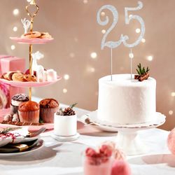 25 Cake Topper