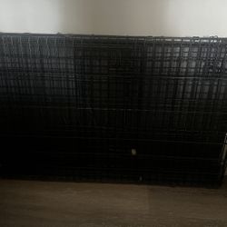 48” Double Door Dog Crate