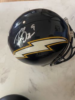 Drew Brees, autograph San Diego Chargers, authentic autographed helmet