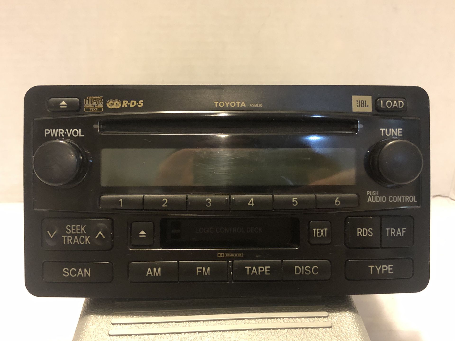 OEM Toyota JBL RDS Radio Cassette CD player #86120-0C140. Untested. Great condition