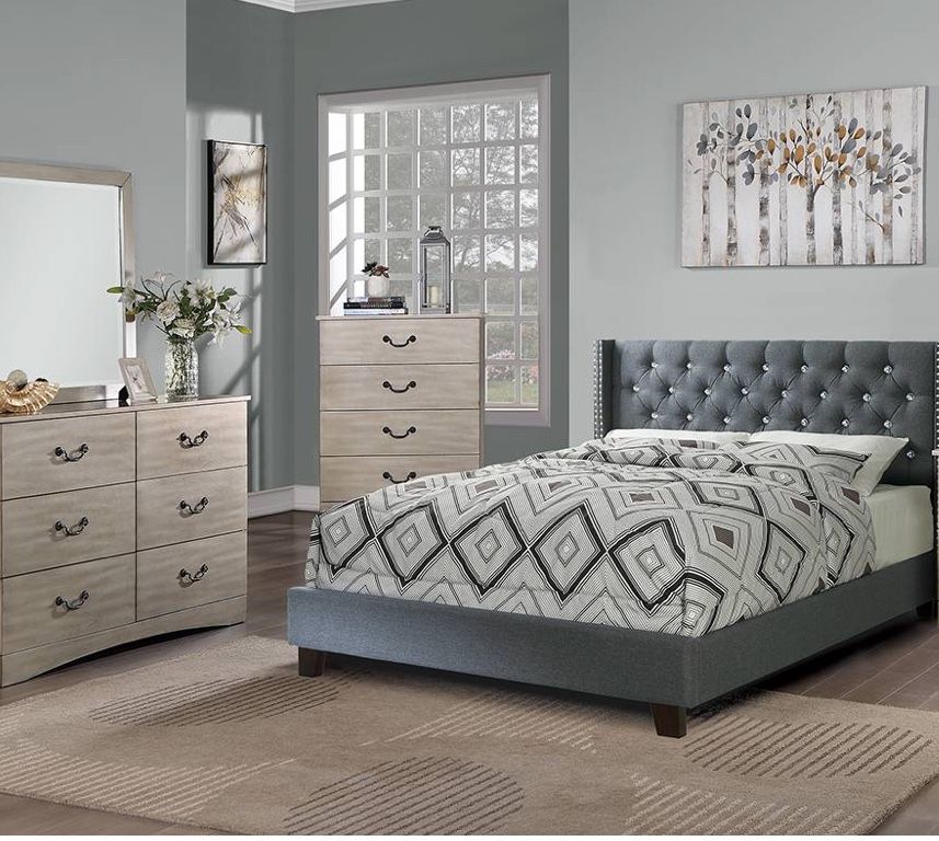 Queen Bed Frame With Memory Foam Mattress Medium Firm Free Local - Main Image