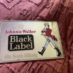  Vintage Johnny Walker Bar Mirror
