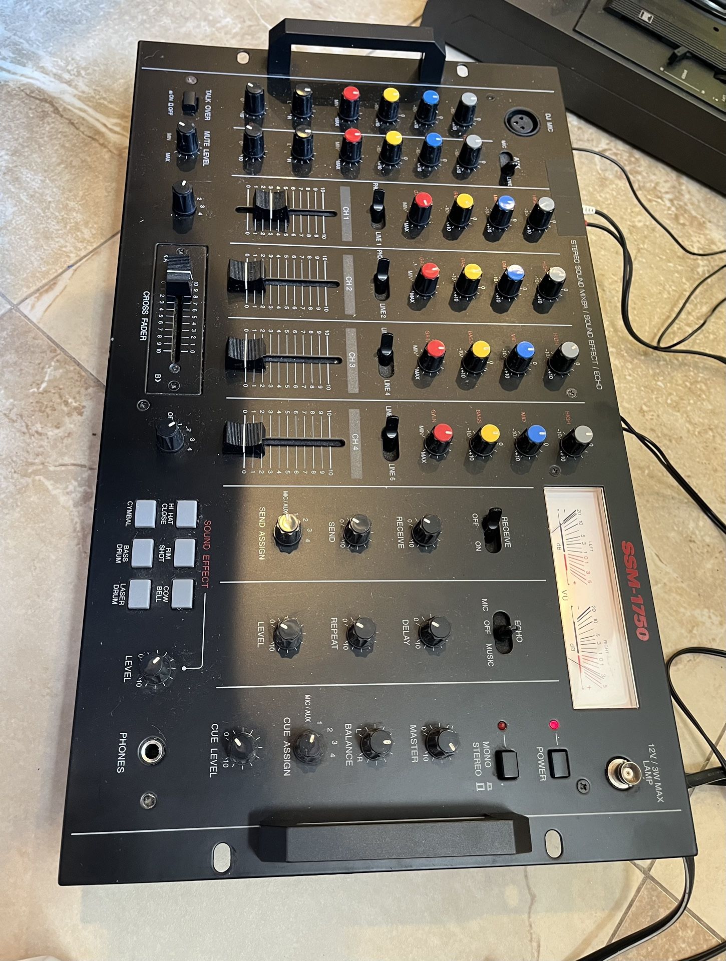 1980’s Radio shack 4-ch 19” Rack Mount DJ Mixer
