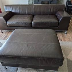 Leather Sofa IKEA Kramfors