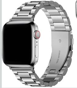 Fullmosa Metal Band Compatible with Apple Watch Bands 45mm 44mm 42mm 46mm 49mm 41mm 40mm 38mm, iWatch Band with Case for Apple Watch Series 11 10 9 8