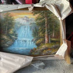 Big Oil Paint For Sale, In Frame, 56”x43”