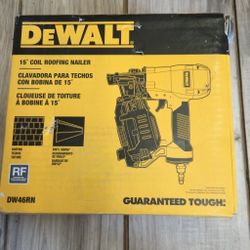 DEWALT 1-3/4 in. 15 Degree Pneumatic Coil Roofing Nailer