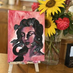 Medusa In Despair Painting