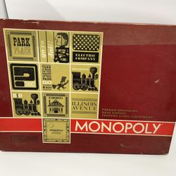 1961 Monopoly Game Red Box