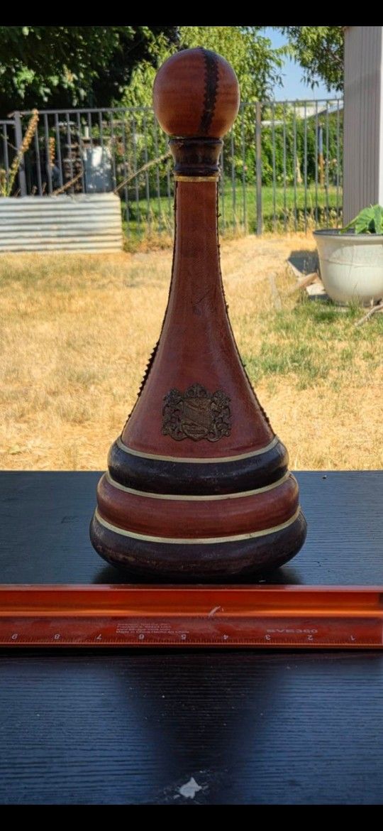 LEATHER DECANTER