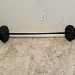 Curling Bar With Two Weight Sets