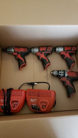 Milwaukee m12 drills and chargers