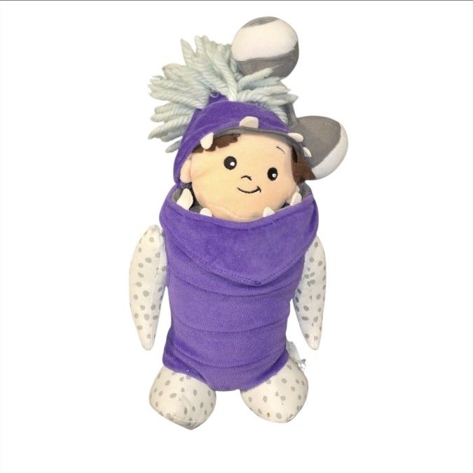 Disney Store Monsters Inc Boo in Monster Costume Disguise Stuffed Plush Doll 10"