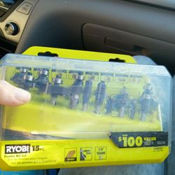 Ryobi 15-Piece Router Bit Set