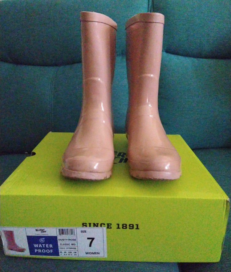 Rosey Pink Boots