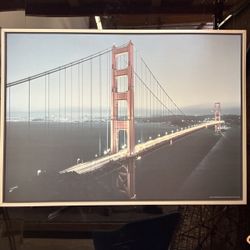 Large Framed Golden Gate Bridge Photograph