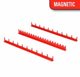 Magnetic Screwdriver Wrench Organizer Rails Set of 3