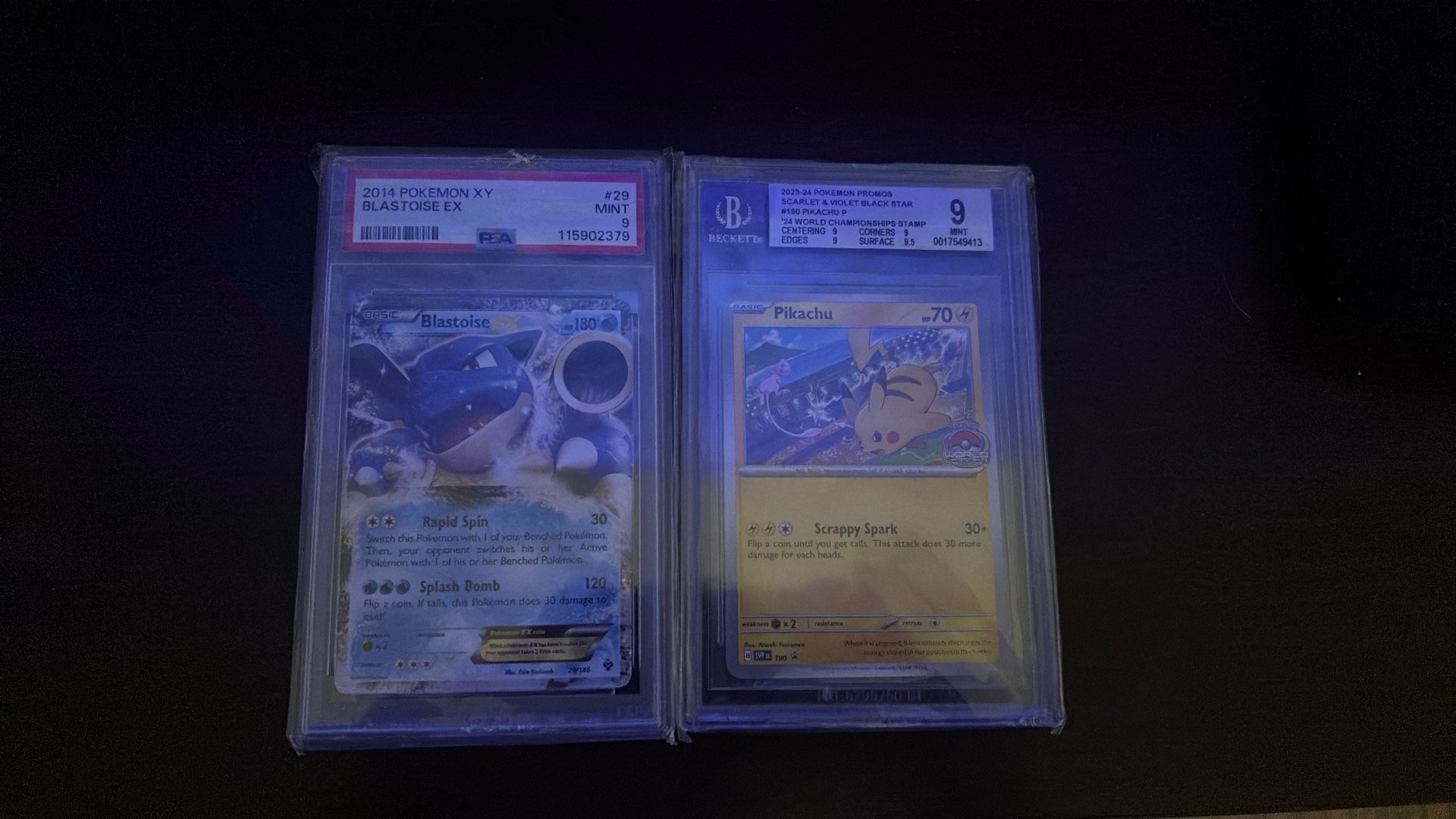 2 Pokemon Slabs 