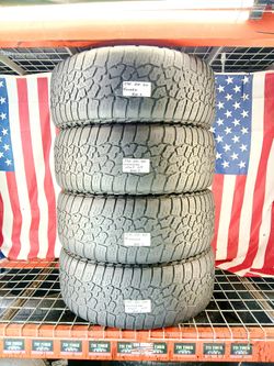 ✅ 4 USED TIRES LT275/55R20 FALKEN WILDPEAK ATW3 ALL TERRAIN OFFROAD JEEPS TRUCKS 4X4 275 55 20